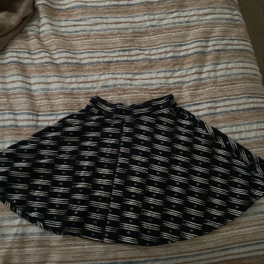 Black with white stripes skirt